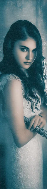 Free aesthetic bookmark featuring gothic beauty